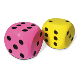 Dado gigante in spugna 15x15x15cm cwr