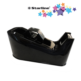 Dispenser da banco - nastri 33/66 mt - nero - starline