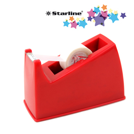 Dispenser da banco - nastri 33 mt - rosso - starline