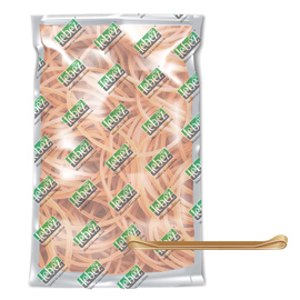 Elastico fettuccia - diametro 12 x 0,8 cm - 1 kg - caucciu' - colore naturale - lebez