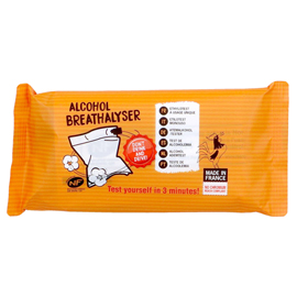 Etilometro monouso - certificato per locali pubblici - in busta singola - pvs