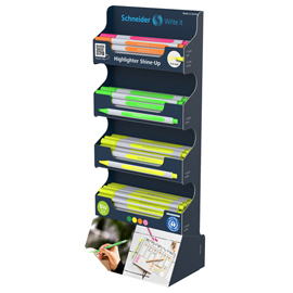 Evidenziatore shine up - schneider - expo 80 pezzi