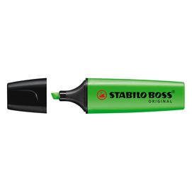 Evidenziatore stabilo boss original - punta a scalpello - tratto 2,0mm-5,0mm  - verde - stabilo