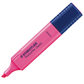 Evidenziatore textsurfer classic - punta a scalpello - tratto da 1,0-5,0mm - fucsia  - staedtler