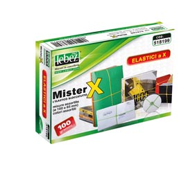 Elastici x band - misure e colori assortiti - lebez - scatola da 100 gr