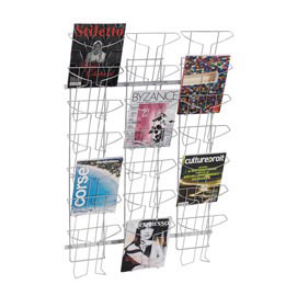 Espositore da parete - metallo - 21 tasche a4 - alba