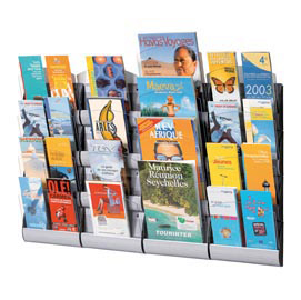 Espositore da parete maxi system - 4 tasche a5 - paperflow