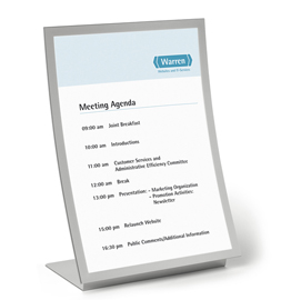 Espositore da tavolo duraview® table - cornice magnetica - a3 - durable