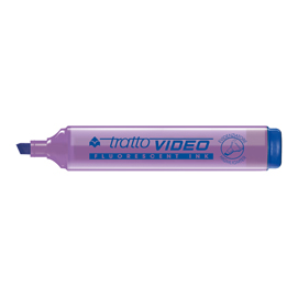 Evidenziatore tratto video  - punta a scalpello - tratto da 1,0mm-5,0mm - lilla - tratto