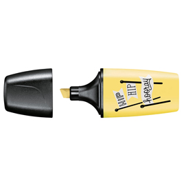 Evidenziatori boss mini pastellove - punta a scalpello - tratto da 2,0-5,0mm - colore giallo banana  - stabilo