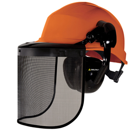 Elmetto forestale forestier 3 - arancio - deltaplus