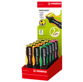 Expo 15 evidenziatori stabilo  green boss  colori assortiti