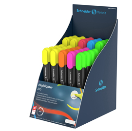 Expo 85pz evidenziatore job colori assortiti schneider