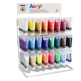 Expo 144pz tubo colore acryl 75ml in 24 colori assortiti primo