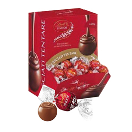 Espositore boule lindor - cioccolato al latte - 1,2 kg - lindt - conf. 96 pezzi