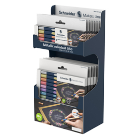Expo astucci roller metallic paint-it 050 colori assortiti schneider