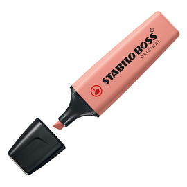 Evidenziatore stabilo boss naturecolors - tratto 2 + 5 mm - terra di siena - stabilo