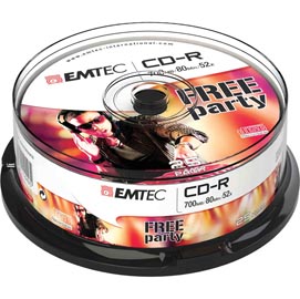Emtec - cd-r - ecoc802552cb - 80min/700mb