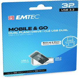 Emtec - dual usb3.2 t260 - type-c - ecmmd32gt263c - 32gb