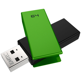 Emtec - usb 2.0 - c350 - 64 gb - verde