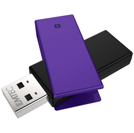 Emtec - usb 2.0 - c350 - 8 gb - viola