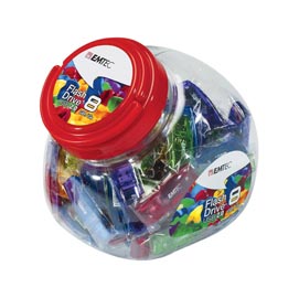Emtec - conf. 80 memoria usb 2.0 - colori assortiti - ecmmd8gc410jar80 - 8gb cad