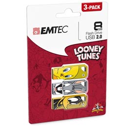 Emtec - memoria usb 2.0 - tweety - ecmmd8gm752l100 - 8gb