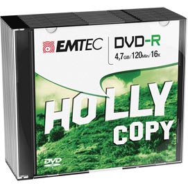 Emtec - dvd-r - registrabile - ecovr471016sl - 4,7gb