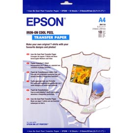 Epson - iron-on-transfer paper - a4 - 10 fogli - c13s041154