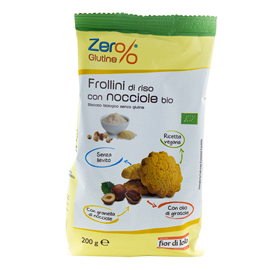Frollini - con nocciole - 200 gr - zerglutine