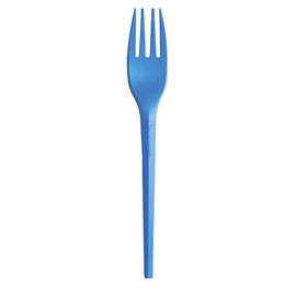 Forchette in cpla - 16 cm - blu - big party - conf. 20 pezzi