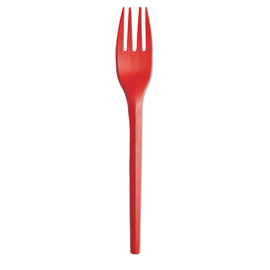 Forchette in cpla - 16 cm - rosso - big party - conf. 20 pezzi
