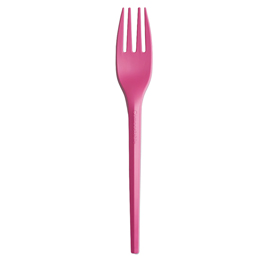 Forchette in cpla - 16 cm - fucsia - big party - conf. 20 pezzi