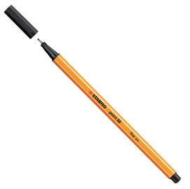 Fineliner point 88  - punta 0,4mm - nero - stabilo
