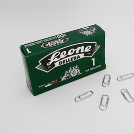 Fermagli zincati n.1 - lunghezza 20 mm - molho leone - conf. 100 pezzi