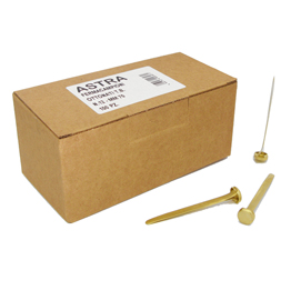 Fermacampioni ottonati n.12 - lunghezza 70 mm - astra - conf. 100 pezzi