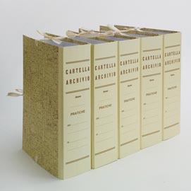 Faldone - legacci incollati - juta - 35x25 cm - dorso 8 cm - paglia - brefiocart