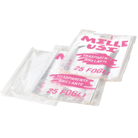 Fogli cellophan - trasparente - 100 x 130cm - 30my - pnp - conf. 25 fogli