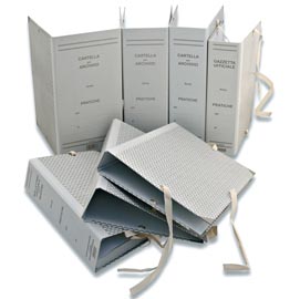 Faldone - legacci rivettati - 35x25 cm - dorso 20 cm - grigio - euro-cart