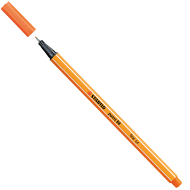 Fineliner point 88 - tratto 0,4mm - vermiglio - stabilo