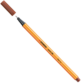 Fineliner point 88 - tratto 0,4mm - sanguigna - stabilo