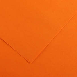 Foglio colorline - 70x100 cm - 220 gr - arancione - canson