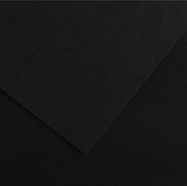 Foglio colorline - 70x100 cm - 220 gr - nero - canson
