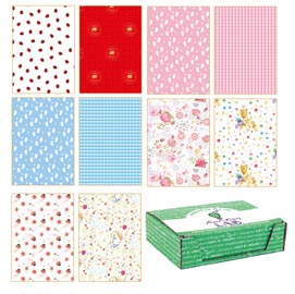 Fogli di carta regalo linea eventi  70x100 cm - fantasie assortite - kartos - conf. 100 pezzi