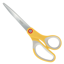 Forbici cosy - 205 mm - acciaio - giallo - leitz
