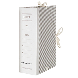 Faldone - lacci incollati - tela - 35 x 25 cm - dorso 18 cm - starline