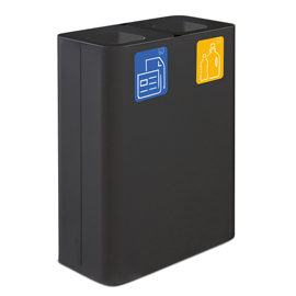 Gettacarte da interno pure in acciaio nero stilcasa