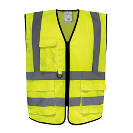 Gilet alta visibilità gilpock - poliestere riciclato - taglia l - giallo fluo - deltaplus