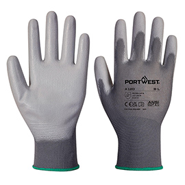 Guanti a120 - palmo in pu - m - grigio - portwest
