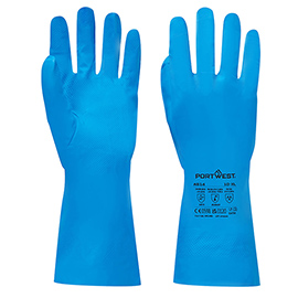 Guanti per alimenti - nitrile - l - azzurro - portwest